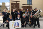 Parade band for commemoration of unions in Winnipeg MB